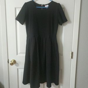 LulaRoe Amelia Black Dress L